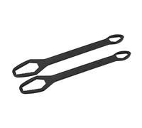 Llave Universal de Doble Punta, Herramienta Ajustable Autoajustable de 8-22 Mm para Construcción y Mantenimiento, 2 Piezas (H (electroforesis negra))