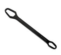 Llave universal doble de acero con mecanismo de autoajuste de alta dureza, herramienta básica de acero al cromo vanadio negro, herramientas manuales para reparación y mantenimiento de fontanería