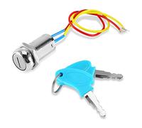 Llave universal Interruptor de encendido Interruptor de encendido de 2 hilos Llaves de bloqueo Interruptor de encendido para ciclomotor impermeable ATV Scooter MotoInterruptor de arranque de encendido