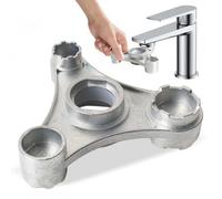 Llave Universal para Aireador de Grifo, Herramienta de Aleación de Zinc para Montaje, Llaves de Extracción Aireadores de Filtro para Repuesto de Filtros de Baño y Cocina
