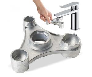 Llave Universal para Aireador de Grifo, Herramienta de Aleación de Zinc para Montaje, Llaves de Extracción Aireadores de Filtro para Repuesto de Filtros de Baño y Cocina