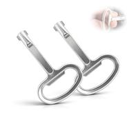 Llave universal para cuadros de distribución de 6 mm, llave en forma de S de aleación de zinc, ligera y móvil, para armarios de control, contadores de agua y gas, armarios Rittal y aparatos eléctricos