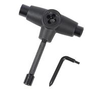 Llave universal para rueda de monopatín - Material de acero aleado | Herramienta multiusos tipo T de 4 pulgadas, 150 G, de triple agarre mejora el mantenimiento para la tabla doble a balanc
