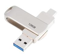 Llave USB-C 128GB USB 3.2 Gen 1 OTG Transferencia Rápida iOS y Android | Para Samsung Galaxy A37 A57.. Honor 600 400.. iPhone 17 16 15.. PC Mac Smartphone Tableta copia de seguridad de fotos 2026