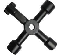 Llave Utilidad 4-en-1, Llave de utilidades universal 4 en 1, cruzada(Black)