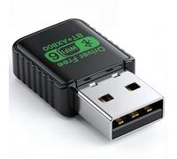Llave WiFi 6 AX900 Bluetooth 5.4 Adaptador USB inalámbrico de doble banda 5 GHz 600 Mbps y 2.4 GHz 286 Mbps Dongle WiFi potente para controlador integrado, PC, WPA3, MU-MIMO, compatible con Windows 11