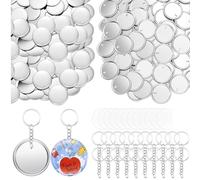 Llavero 100 piezas de llavero con insignia de botón de 58 mm para hacer decoraciones de equipaje para bolsos