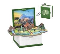 Llavero 3D Mini Popup Book - Mochila Fidget Toy, lindo llavero para llaves de coche, colgante de libro 3D en miniatura, accesorio de llaavero portátil para mujeres, hombres, niños, adolescentes, idea