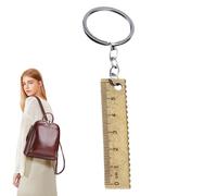 Llavero a escala de bolsillo - Herramienta de medición portátil de 10 cm, colgante de mochila multiusos | Decoración de bolsos de coche para bolso de mano, para escuela, viajes, hogar, compacto