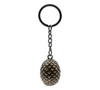 ABYSTYLE - HOUSE OF THE DRAGON - Llavero 3D huevo de dragón, plata, Dimensions : H. 3,5 cm x L. 2,7 cm