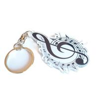 Llavero acrílico notas musicales mod. Sol Key 3