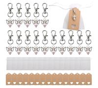Llavero Angel de la Guarda, 15 Piezas, Colgante de Ángel, con Bolsas de Organza, para Invitados Bueno, para bautizo, baby shower, fiesta, sagrada comunión, bautizo, boda, ángel, regalos
