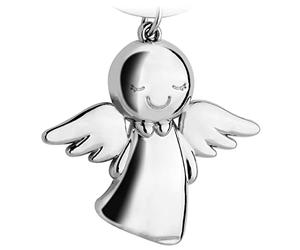 Llavero áNgel De La Guarda, Bonito Colgante De áNgel De Metal, Tu CompañEro De Coche, Colgante De Amuleto De La Suerte, Regalo Para El Carné De Conducir Del Coche, AleacióN De Zinc, Cromado Brillante