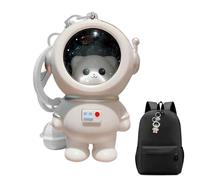 Llavero animal, diseño de ganado espacial luminoso, colgante de mochila iluminado con LED, colgante decorativo de bolsillo Dangler | Clip para accesorios de oso en miniatura, joyas con acento para el