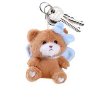 Llavero Animal - Peluche de 13 Cm, Colgante de oso suave, Diseño De Llavero Lindo Oso | Llaveros De Coche, Mochila De Peluche Para, Familia, Decoración De Oficina Y Regalo, marrón, Se référer au