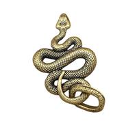 Llavero Año de la Serpiente - Colgante de serpiente de latón, llavero único con signo del zodiaco | Serpiente Ornamento de Año Nuevo 2025, elegante llavero para cartera