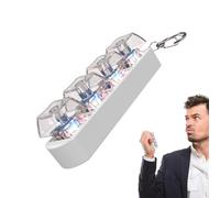 Llavero Anti-Estrés con Teclas Mecánicas - Juguete Fidget de 4 Botones para Hacer | para Concentración, Ansiedad y TDAH | Gadget Sensorial de Bolsillo para Adultos y Niños | Regalo para