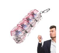 Llavero Anti-Estrés con Teclas Mecánicas - Juguete Fidget de 4 Botones para Hacer | para Concentración, Ansiedad y TDAH | Gadget Sensorial de Bolsillo para Adultos y Niños | Regalo para