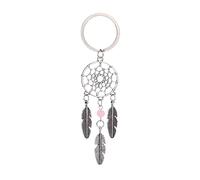 Llavero atrapasueños, decoración de pared con atrapasueños, adorno bohemio, adorno de atrapasueños con cuentas, llavero de plumas, llavero de atrapasueños, decoración de la suerte para bolsa