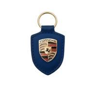 Llavero auténtico con escudo de Porsche (azul)