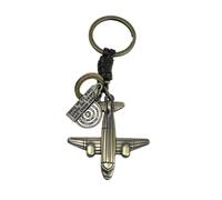 Llavero Avión color Bronce - Llaveros Aeronave de Pasajeros Viajero Aerolínea Comercial - Accesorio llaves amantes de Aviones, Vehículos, Hidroavión, Piloto, Azafata… - Llavero unisex hombre y mujer
