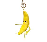 Llavero Banana De Peluche 15 Cm, Muñeco Musical con Activación por Voz, Juguete Suave Divertido Y Adictivo, Colgante De Fruta Amarilla para Bolso Mochila, Accesorio para Niños, Adolescentes Y Regalo
