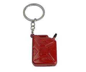 Llavero Bidón Gasolina color Rojo - Llaveros bidón Diesel metal Gasolinera Gasoil - Accesorio llaves amantes de los Motores, Coches, Camioneros, Carretera, Automóviles… - Llavero unisex hombre y mujer