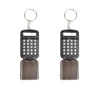 Llavero calculadora de 8 dígitos con diseño de cubierta, llavero para tareas y compras, calculadora de bolsillo de matemáticas