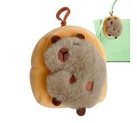 Llavero Capibara de felpa, cartera pequeña, llavero, bolsa de felpa para cumpleaños, día del niño, Navidad, B, consulta la descripción