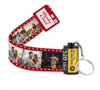 Llavero carrete de fotos personalizado. Llavero personalizado 10 fotos y texto. Regalos originales para mujer y hombre. Regalo aniversario pareja. Llaveros para parejas. Amigo invisible. San Valentín