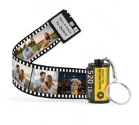 Llavero carrete de fotos personalizado. Llavero personalizado 10 fotos y texto. Regalos originales para mujer y hombre. Regalo aniversario pareja. Llaveros para parejas. Día de la Madre. San Valentín