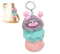 Llavero Caterpillar - Colgante De Animal De Peluche De 12 Cm, Accesorio De Juguete Lindo Y Suave, Diseño Y Duradero | Mochila Monedero Bolso Charm Para Niñas Mujeres Regalo Escolar De Viaje Di