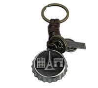 Llavero Chapa de París - Llaveros Viajero Ciudad del Amor con la Torre Eiffel, la Catedral de Notre Dame y Arco del Triunfo - Accesorio de llaves Viajes París Francia… - Llavero Unisex Hombre y Mujer