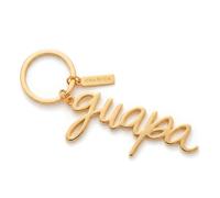 Llavero Charuca Metálico Dorado - Colección Novedades Varios Modelos (4. Guapa: Llavero Charuca "Guapa" - Letrero Dorado con Mensaje - Charm Metálico 11x3,6 cm)