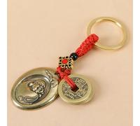 Llavero chino, llavero del goldone de la moneda | Buena moneda Gourd Auto Keyring | que tiofan el crupier chino del para bueno, éxito para la salud de la para amigos y familias