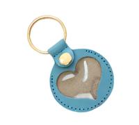 Llavero Colector de Cerdas de Perro, Memoria Corazón en Forma de Cerda de Perro, Llavero Colgante Corazón Memorial Mujer Colección Bolso Mochila, Sky Blue, Se référer au descriptif
