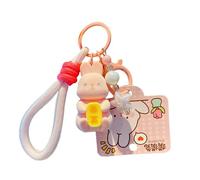 Llavero colgante de conejo, llavero de animal para bolsos, llavero de conejo, accesorios de mochila escolar, adorable para teléfonos móviles, bolsos, mochilas, carteras, Repentinamente