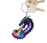 Llavero colgante de dragón - Llavero creativo con colgante de dragón transpirable, uso | clave de recuerdos de novedad para amigos compañeros de clase familiar, figura de colección genial