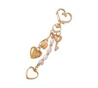 Llavero colgante - Llavero colgante con corazón de metal luna - románticos para mujeres y niñas, para viajes, playa, viajes, bolsa de hombro, mochila escolar, B, Refer to description