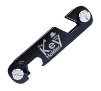 Llavero compacto, 2 en 1 para abridor de botellas portátil, herramienta de acero inoxidable multifuncional para adultos, personas mayores, jóvenes, acero inoxidable, acerca de 8 cm