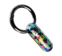 Llavero compacto de aleación Ti Pastillero esencial para senderismo al aire libre y viajes (verde)