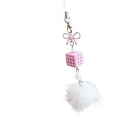 Llavero compacto Teléfono Lanyard Con Base de Metal Robusto Hermoso Oso/Bowknot Ornamento Encanto Para Uso Diario Decoraciones Únicas de Cadena de Teléfono, Cuerda para colgar, Little bear