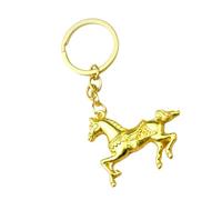 Llavero con acento de caballo, adoptado por los jóvenes, para una estética y expresión modernas, diarias, individualidad, decoración, 2026, dorado, Talla única
