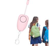 Llavero con alarma de seguridad, Llavero con alarma de seguridad,Llavero de seguridad portátil y para mujer 120 DB | Alarma personal anti-lobo con carga USB para el profesional