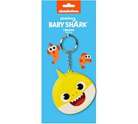 Llavero con Anilla Metálica Baby Shark Beach Day, 80x30 mm