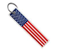 Llavero con bandera de Estados Unidos con llavero EDC para motocicletas, scooters, autos y regalos.