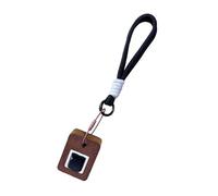Llavero con botón de Madera Multiusos para aliviar estrés, Juguete portátil para ansiedad con Textura Natural y Materiales ABS