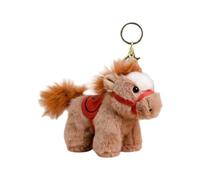 Llavero con colgante colgante de dibujos animados de larga duración | Llavero de caballo individual 2026 para familia fan cumpleaños fiesta casa viaje y año nuevo