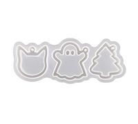 Llavero con colgante de arcilla y chocolate, silicona, 5 moldes de silicona para resina