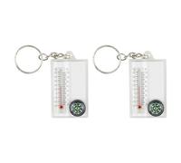 Llavero con colgante de brújula, termómetros, llavero de tamaño de bolsillo, termómetros guía, llavero para senderismo, brújulas